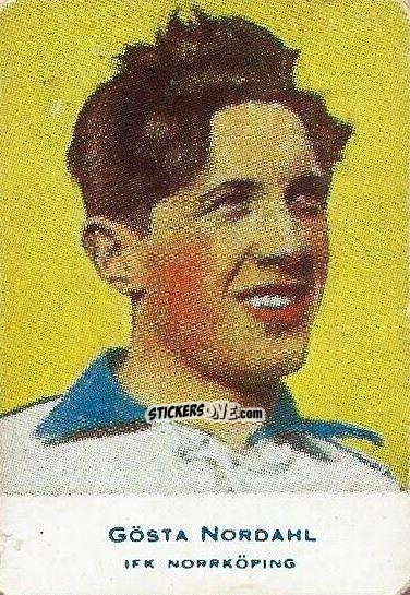 Cromo Gösta Nordahl - Allsvenskan 1953-1956 n. 25 - Alifabolaget
