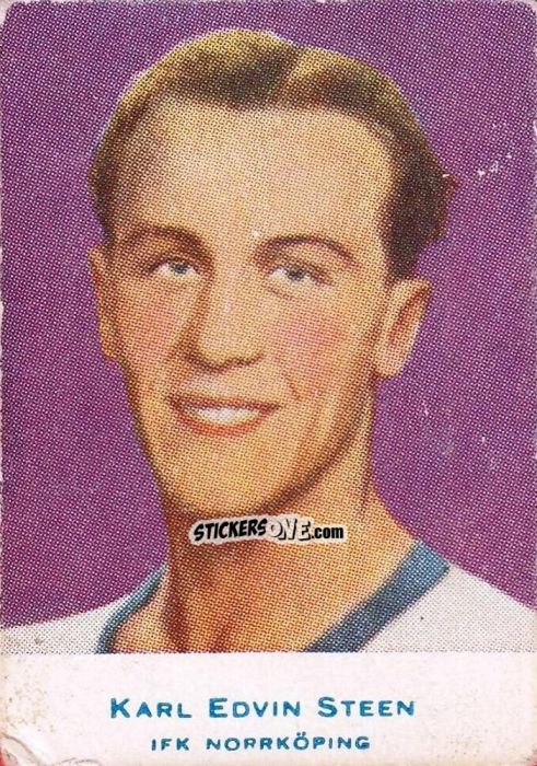 Cromo Karl Edvin Steen - Allsvenskan 1953-1956 n. 27 - Alifabolaget
