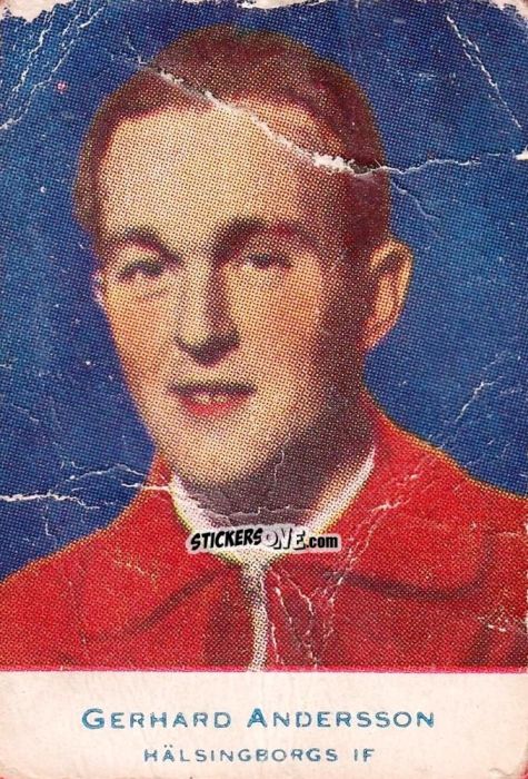 Figurina Gerhard Andersson - Allsvenskan 1953-1956 n. 42 - Alifabolaget
