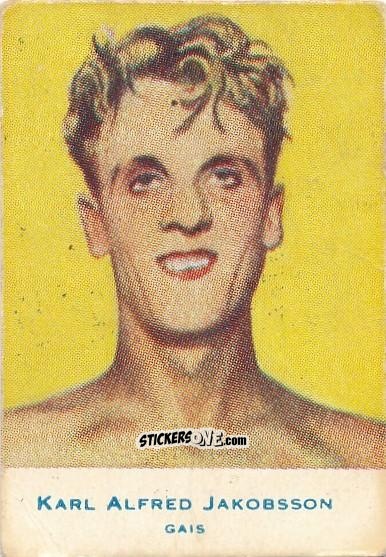 Figurina Karl Alfred Jakobsson - Allsvenskan 1953-1956 n. 93 - Alifabolaget
