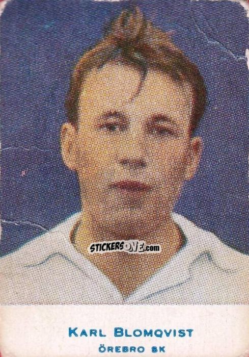 Figurina Karl Blomqvist - Allsvenskan 1953-1956 n. 100 - Alifabolaget
