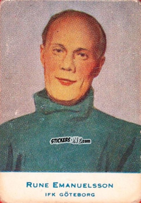 Figurina Rune Emanuelsson - Allsvenskan 1953-1956 n. 129 - Alifabolaget
