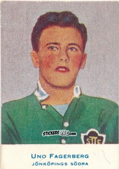 Figurina Uno Fagerberg - Allsvenskan 1953-1956 n. 166 - Alifabolaget
