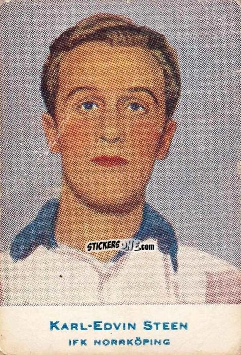 Cromo Karl-Edvin Steen - Allsvenskan 1953-1956 n. 186 - Alifabolaget
