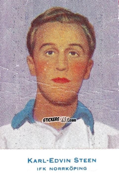 Cromo Karl-Edvin Steen - Allsvenskan 1953-1956 n. 186_1 - Alifabolaget
