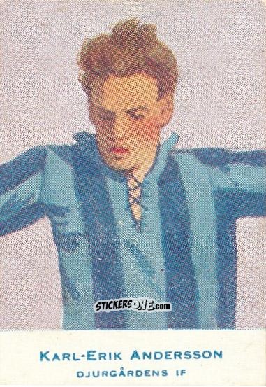 Figurina Karl-Erik Andersson - Allsvenskan 1953-1956 n. 211 - Alifabolaget

