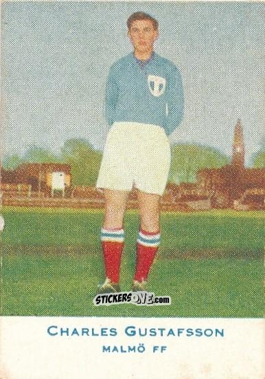 Sticker Charles Gustafsson - Allsvenskan 1953-1956 n. 455 - Alifabolaget
