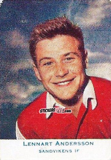 Cromo Lennart Andersson - Allsvenskan 1953-1956 n. 499 - Alifabolaget
