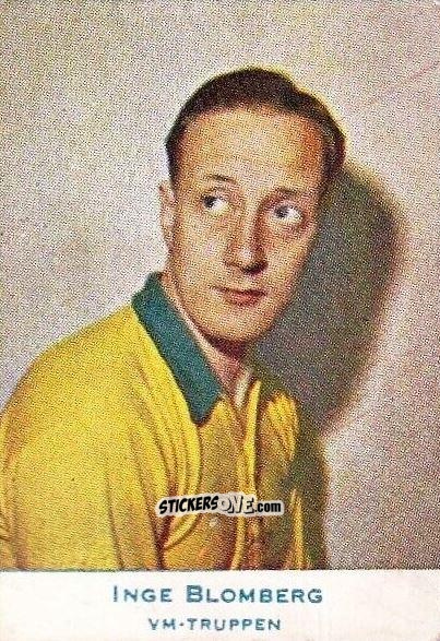 Sticker Inge Blomberg - Fotboll 1958
 n. 590 - Alifabolaget
