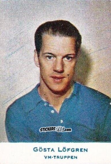 Sticker Gösta Löfgren - Fotboll 1958
 n. 596 - Alifabolaget

