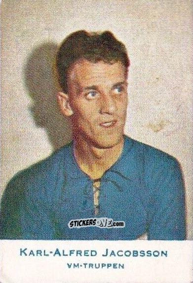 Sticker Karl-Alfred Jacobsson - Fotboll 1958
 n. 598 - Alifabolaget
