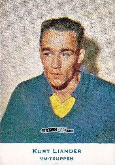 Cromo Kurt Liander - Fotboll 1958
 n. 605 - Alifabolaget
