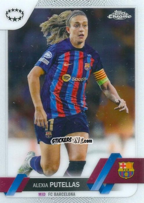 Sticker Alexia Putellas - UEFA Women’s Champions League Chrome 2022-2023
 n. 1 - Topps