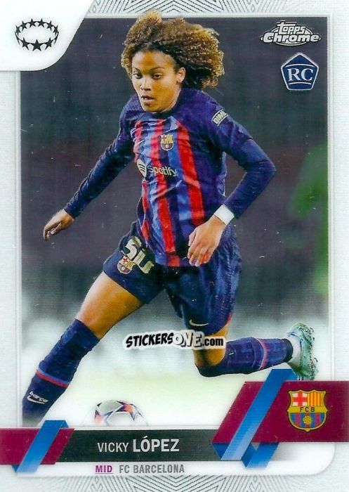 Sticker Vicky López - UEFA Women’s Champions League Chrome 2022-2023
 n. 2 - Topps