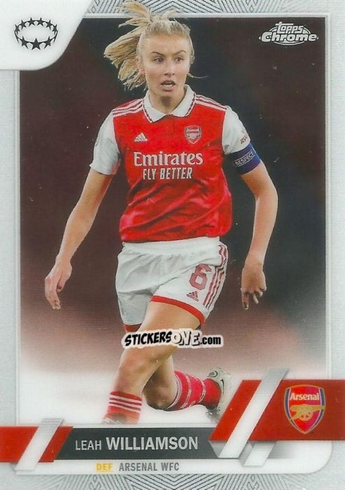 Sticker Leah Williamson - UEFA Women’s Champions League Chrome 2022-2023
 n. 6 - Topps