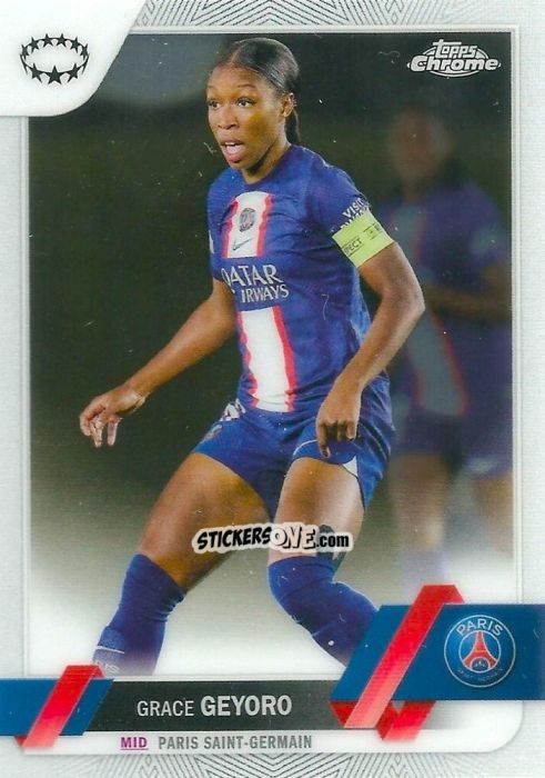 Sticker Grace Geyoro - UEFA Women’s Champions League Chrome 2022-2023
 n. 8 - Topps