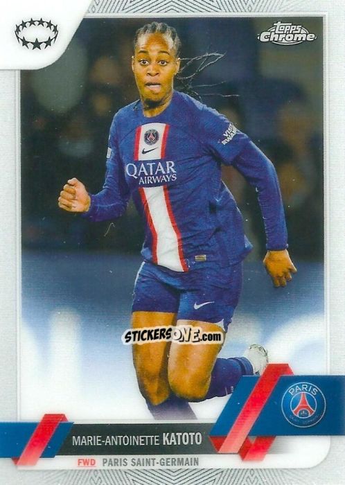 Figurina Marie-Antoinette Katoto - UEFA Women’s Champions League Chrome 2022-2023
 n. 9 - Topps