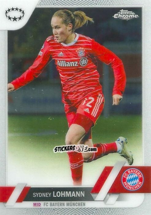 Cromo Sydney Lohmann - UEFA Women’s Champions League Chrome 2022-2023
 n. 12 - Topps