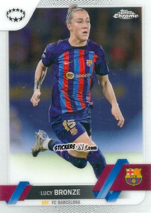 Sticker Lucy Bronze - UEFA Women’s Champions League Chrome 2022-2023
 n. 15 - Topps