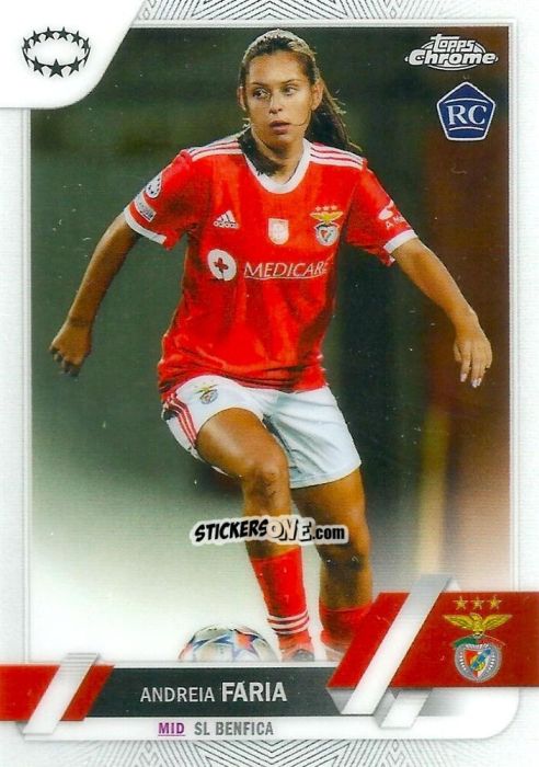 Cromo Andreia Faria - UEFA Women’s Champions League Chrome 2022-2023
 n. 21 - Topps