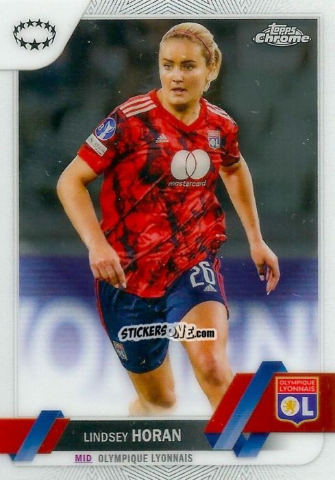 Cromo Lindsey Horan - UEFA Women’s Champions League Chrome 2022-2023
 n. 26 - Topps