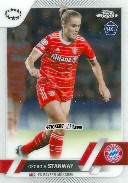 Cromo Georgia Stanway - UEFA Women’s Champions League Chrome 2022-2023
 n. 31 - Topps