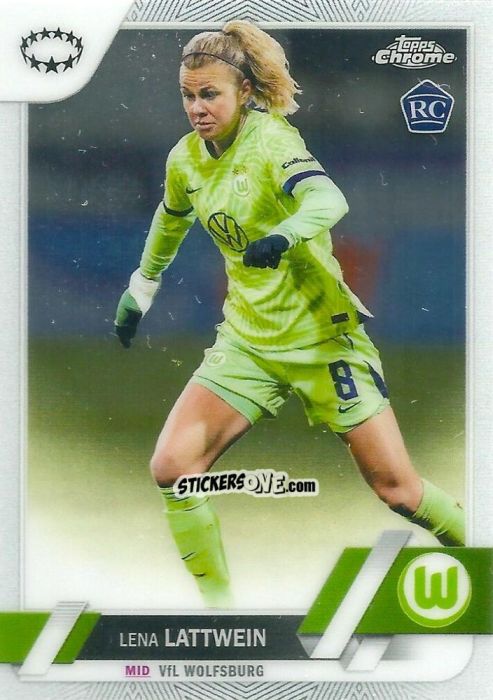 Figurina Lena Lattwein - UEFA Women’s Champions League Chrome 2022-2023
 n. 37 - Topps