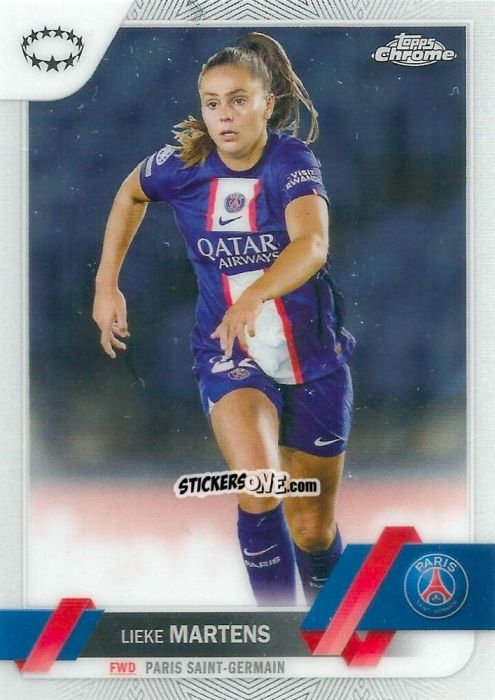 Figurina Lieke Martens - UEFA Women’s Champions League Chrome 2022-2023
 n. 40 - Topps