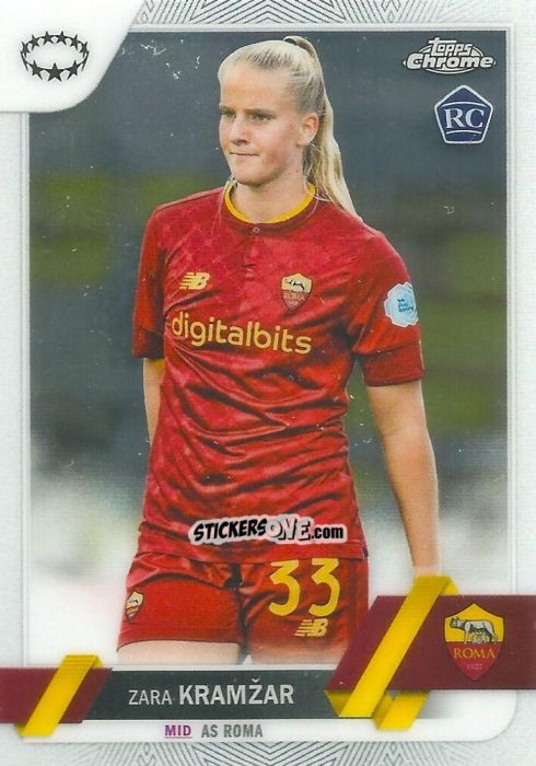 Figurina Zara Kramžar - UEFA Women’s Champions League Chrome 2022-2023
 n. 43 - Topps