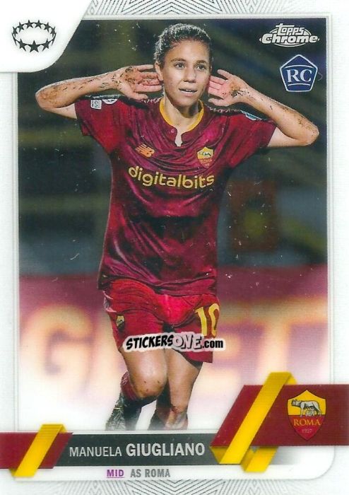Figurina Manuela Giugliano - UEFA Women’s Champions League Chrome 2022-2023
 n. 45 - Topps