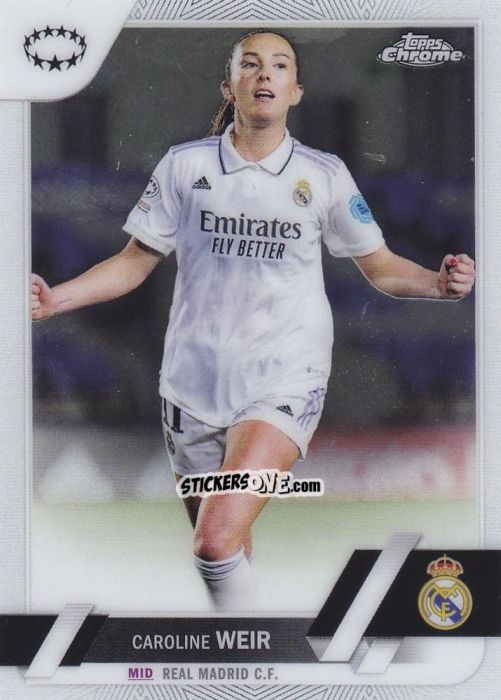 Sticker Caroline Weir - UEFA Women’s Champions League Chrome 2022-2023
 n. 50 - Topps