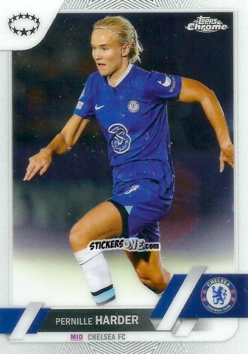 Sticker Pernille Harder - UEFA Women’s Champions League Chrome 2022-2023
 n. 55 - Topps