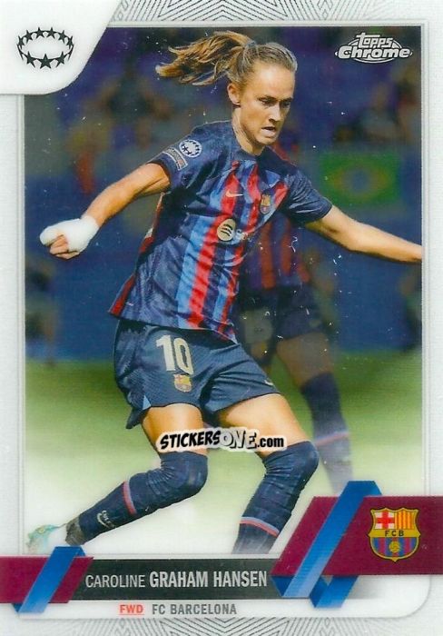 Sticker Caroline Graham Hansen - UEFA Women’s Champions League Chrome 2022-2023
 n. 57 - Topps