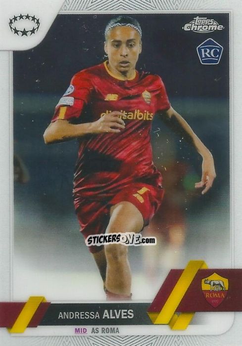 Figurina Andressa Alves - UEFA Women’s Champions League Chrome 2022-2023
 n. 60 - Topps