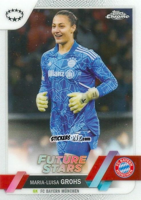 Sticker Maria-Luisa Grohs - UEFA Women’s Champions League Chrome 2022-2023
 n. 61 - Topps