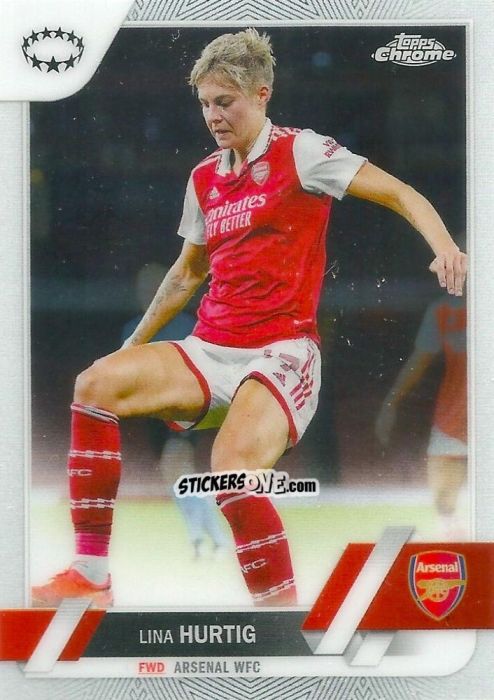 Sticker Lina Hurtig - UEFA Women’s Champions League Chrome 2022-2023
 n. 62 - Topps