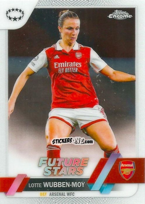 Sticker Lotte Wubben-Moy - UEFA Women’s Champions League Chrome 2022-2023
 n. 70 - Topps