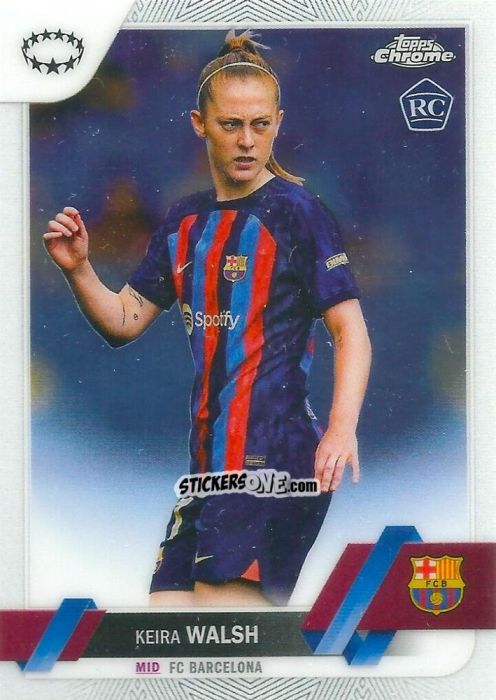 Figurina Keira Walsh - UEFA Women’s Champions League Chrome 2022-2023
 n. 74 - Topps