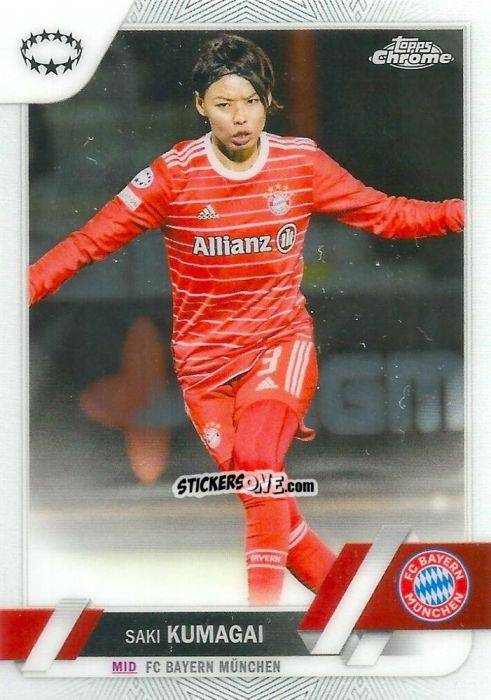 Sticker Saki Kumagai - UEFA Women’s Champions League Chrome 2022-2023
 n. 78 - Topps