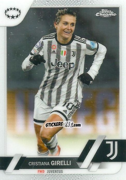 Sticker Cristiana Girelli - UEFA Women’s Champions League Chrome 2022-2023
 n. 80 - Topps