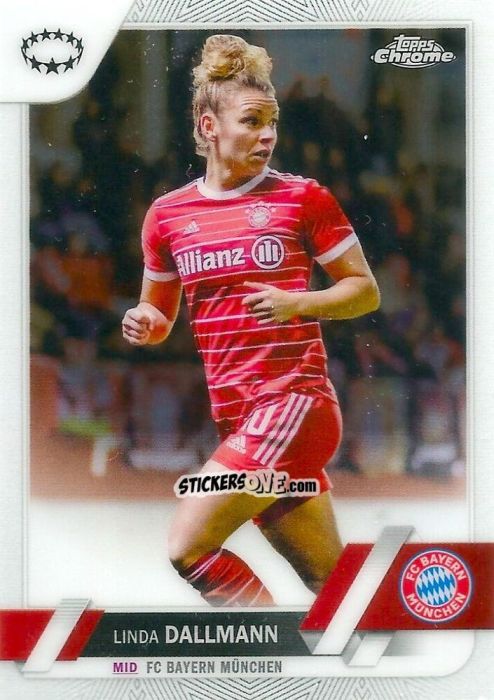 Sticker Linda Dallmann - UEFA Women’s Champions League Chrome 2022-2023
 n. 82 - Topps