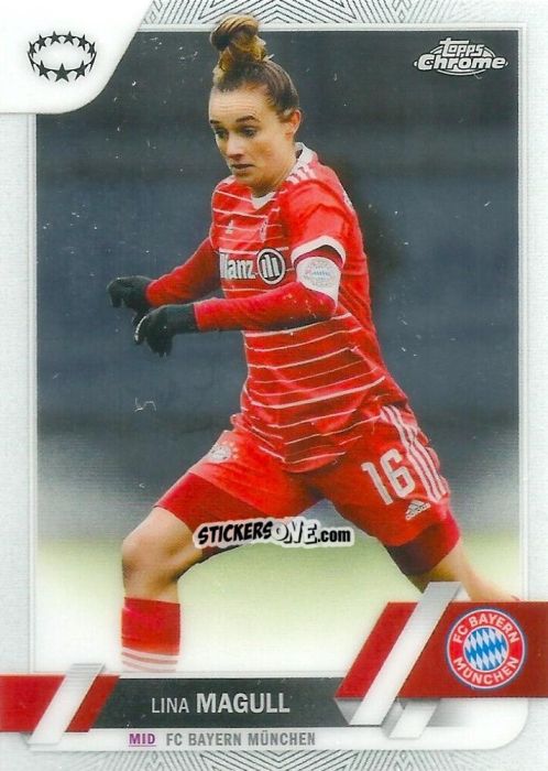 Cromo Lina Magull - UEFA Women’s Champions League Chrome 2022-2023
 n. 90 - Topps