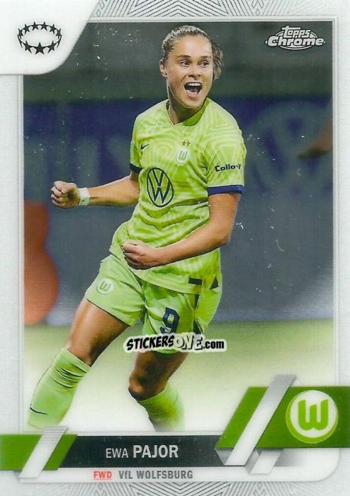 Sticker Ewa Pajor - UEFA Women’s Champions League Chrome 2022-2023
 n. 93 - Topps