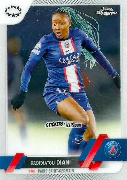 Sticker Kadidiatou Diani - UEFA Women’s Champions League Chrome 2022-2023
 n. 94 - Topps