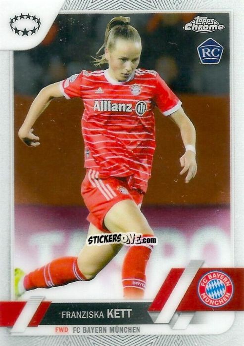 Cromo Franziska Kett - UEFA Women’s Champions League Chrome 2022-2023
 n. 95 - Topps
