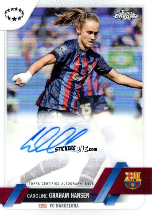 Cromo Caroline Graham Hansen - UEFA Women’s Champions League Chrome 2022-2023
 n. A-CG - Topps