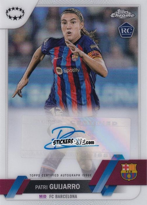 Sticker Patri Guijarro - UEFA Women’s Champions League Chrome 2022-2023
 n. A-PG - Topps