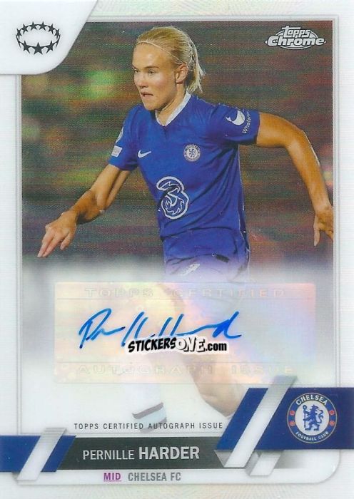 Sticker Pernille Harder - UEFA Women’s Champions League Chrome 2022-2023
 n. A-PH - Topps