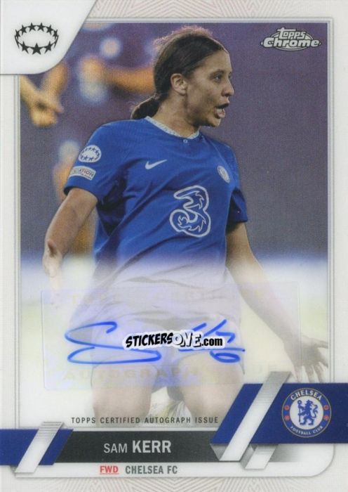 Figurina Sam Kerr - UEFA Women’s Champions League Chrome 2022-2023
 n. A-SK - Topps