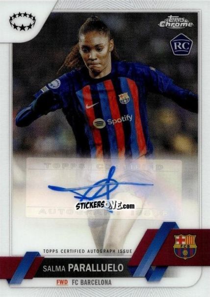 Sticker Salma Paralluelo - UEFA Women’s Champions League Chrome 2022-2023
 n. A-SP - Topps